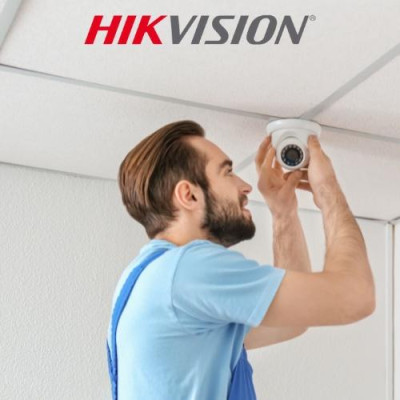 Camera Hikvision trong nhà HD-TVI 2 MP, Camera quan sát Analog DS-2CE56B2-IPF vỏ nhựa, bán cầu (Dome). Hàng chính hãng