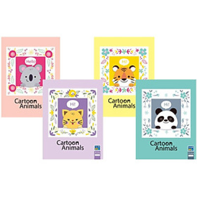 (Mua 10 Cuốn Tặng 3 Cuốn) Tập Vở Học Sinh Cartoon Animal 96 Trang (4 ôly)