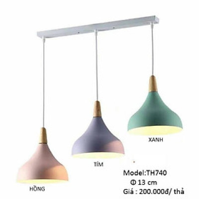 Đèn thả bàn ăn đa màu sắc, đèn trang trí,bảo hành 2 năm DT