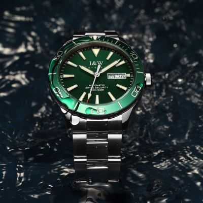 Đồng Hồ Nam I&W Carnival 533G17 Chính Hãng Full Box Chống Nước Kính Chống Xước Dây Thép Cao Cấp BH 60T (Máy Cơ Tự Động)