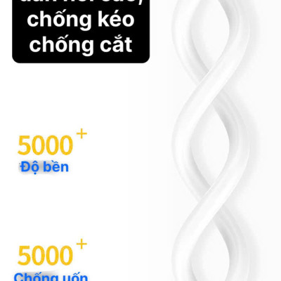 Dây sạc 3A LI-TOP LX33 chân L (Túi), dòng điện 5V- 3A, Kim Ánh cho dùng thử 30 ngày,  hàng chính hãng