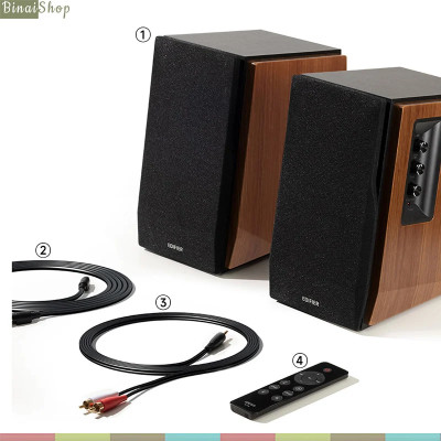 Edifier R1700BT+ ( R1700BT Plus) - Loa Bookself Kiểm Âm, Bluetooth 5.3, Hi-Res Audio, Công Suất 66W - Hàng Chính Hãng