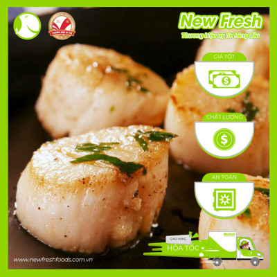 [GIAO NHANH HCM] Cồi Sò Điệp Việt Nam - Túi 500Gr (60-80 Con)