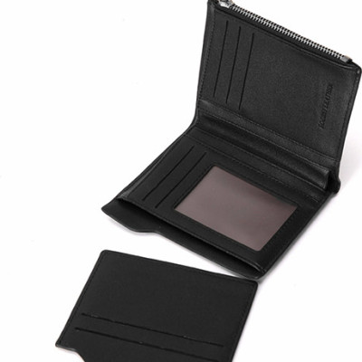 Bóp da nam BOGESI loại đứng BD153 - Màu đen