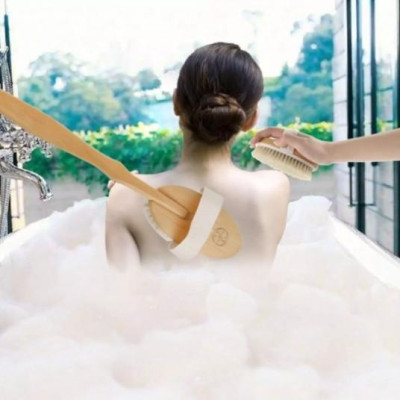 Bộ Bàn Chải Tắm Cọ Da Khô, Tẩy Da Chết Body, Gậy Chà Da Khi Tắm Massage Body Cực Loại Tháo Rời (Xả Rẻ Lấy 5*)