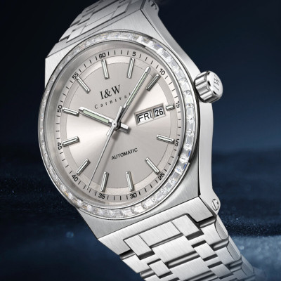 Đồng Hồ Nam I&W Carnival 779G2 Chính Hãng Full Box Chống Nước Kính Chống Xước Dây Thép Cao Cấp BH24T (Máy Cơ Tự Động)