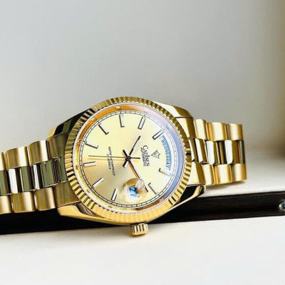 Đồng Hồ Nam Cadisen C8215M3 Chính Hãng Full Box Chống Nước Kính Chống Xước Dây Thép BH 2 Năm Máy Cơ