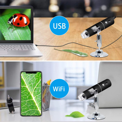 Kính hiển vi kỹ thuật số không dây Terino WF1000X (Phóng đại 50x-1000x)- Hàng chính hãng