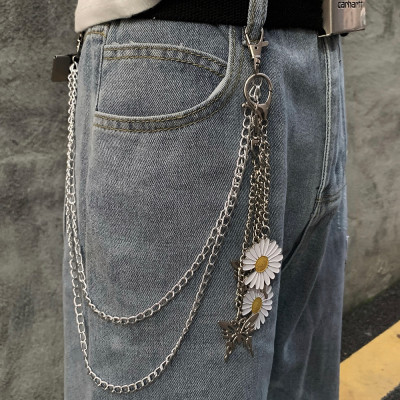 Dây xích treo quần áo hoa cúc phụ kiện thời trang phong cách Hàn Quốc