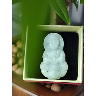 Mặt Dây Chuyền Đá Cẩm Thạch Phật Bà Quan Âm 40mm CV0113