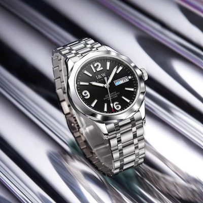 Đồng hồ nam chính hãng IW CARNIVAL IW550G-4 Kính sapphire ,chống xước,Chống nước ,Bảo hành 24 tháng,Máy cơ (Automatic),Dây kim loại thép không gỉ 316L,thiết kế đơn giản