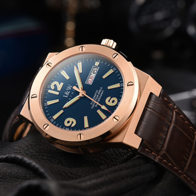 Đồng hồ nam chính hãng IW CARNIVAL IW589G-3 Kính sapphire ,chống xước,Chống nước ,Bảo hành 24 tháng,Máy cơ (Automatic),Dây da cao cấp,thiết kế lộ cơ thể thao