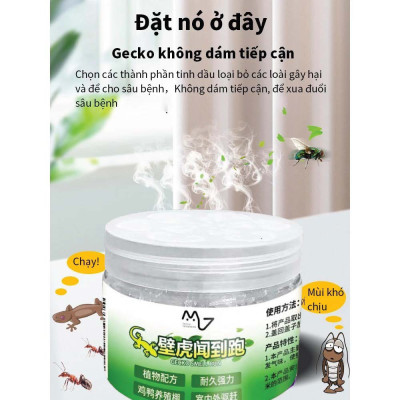 Mua 1 tặng 2 GECKO thuốc đuổi thằn lằn, tắc kè trong nhà 120g, an toàn và không có hóa chất