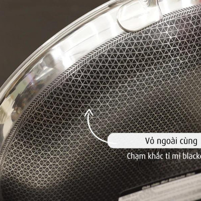 Chảo chiên iNox Blackcube Imat 30cm
