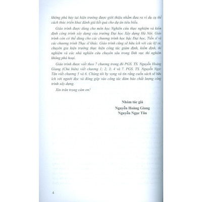 Sách - Giáo Trình  Nghiên Cứu Thực Nghiệm Và Kiểm Định