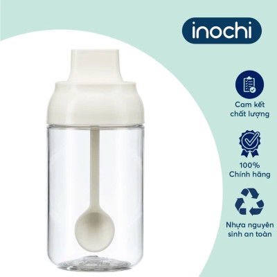 BỘ 3 LỌ GIA VỊ  Yoko Inochi -Chất lượng nhựa tritan nguyên sinh đạt chuẩn xuất Nhật , EU an toàn, cao cấp, tích hợp muỗng, tiện lợi khi sử dụng - Hàng chính hãng ( Tặng kèm khăn lau pakasa)