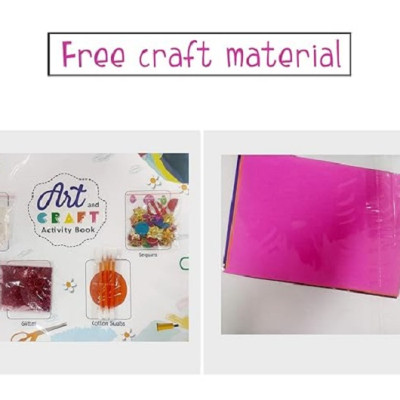 Art and Craft Activity Book 5 for 8-9 Year old kids with free craft material