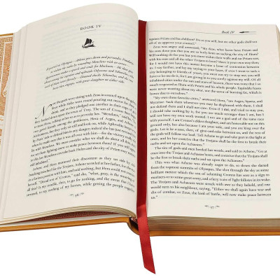 Artbook - Sách Tiếng Anh - Iliad & Odyssey (Leather-bound Classics)
