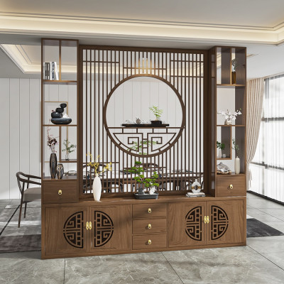 Vách ngăn phòng khách nhà bếp, Tủ kệ vách ngăn phòng 3VTK26