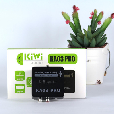 Bộ chuyển đổi âm thanh từ Optical sang Analog KIWI KA03 Pro hỗ trợ Bluetooth - Hàng chính Hãng