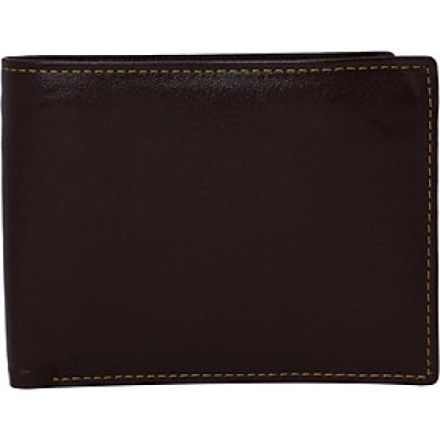 Ví Da Bò Nam Nhiều Ngăn Thẻ Leorno VM04A (12.5 x 9.7 cm) - Nâu