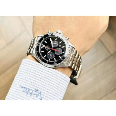 Đồng Hồ Nam Dây Thép Orient Mako Solar RA-TX0202B10B - Size 42.8mm