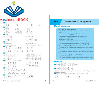 Sách - Phát Triển Năng Lực Tự Học Toán 7 - Biên soạn theo chương trình GDPT mới.