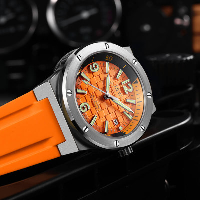 Đồng hồ nam chính hãng IW CARNIVAL IW618G-4 Kính sapphire ,chống xước ,Chống nước 50m ,Bảo hành 24 tháng,Máy cơ (Automatic),dây cao su cao cấp, thiết kế đơn giản dễ đeo 