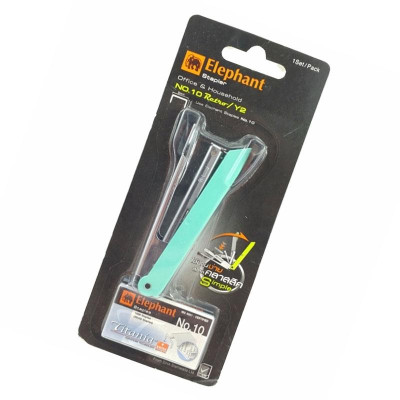 Bấm Kim Số 10 Elephant Retro/Y2 - Màu Xanh