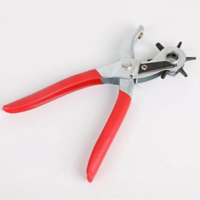 Kìm bấm lỗ dây nịt da, bấm lỗ dây đồng hồ nhiều kích cỡ lỗ khác nhau - Hàng chính hãng