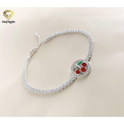 Lắc tay bạc 925 Huệ Ngân - Cherry X22