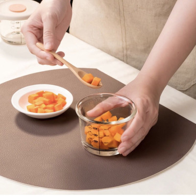 Bộ 3 hộp thủy tinh đựng thức ăn dặm cho bé Lock&Lock 230ml x 3 hộp LLG508S3 - Hàng chính hãng, có vạch chia - JoyMall