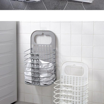 Giỏ đựng đồ gấp gọn thông minh Việt Nhật tặng móc dính trong , giỏ treo tường đựng quần áo đồ dùng nhà tắm (Màu ngẫu nhiên) - HÀNG VIỆT NAM