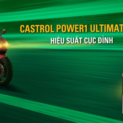 Dầu nhớt xe tay ga Castrol Power 1 Ultimate Scooter 10W-30, 800ML