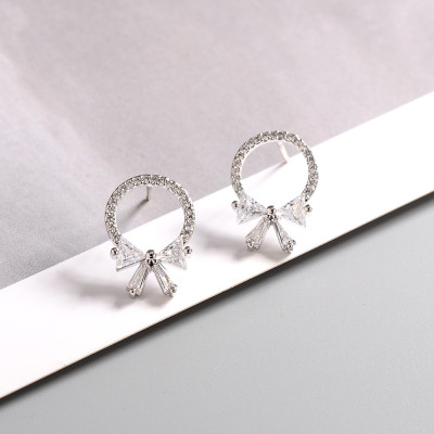 Bông tai vòng nơ đá nhỏ xinh xắn Little Girl