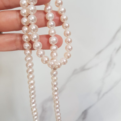 Bộ Trang Sức Ngọc Trai Trắng Bóng đẹp lắm ạ  Size hạt 8mm có khoen đẹp  Combo gồm cả vòng và Dây đeo cổ đẹp sang món quà ý nghĩa luôn ạ