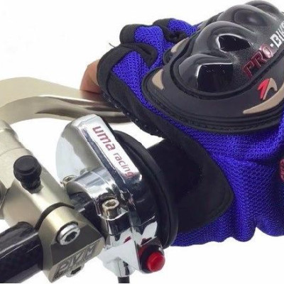  Bộ Găng Tay đi phươt, tập gym, thể thao , cá tính và mạnh mẽ đa năng Dành Cho Phượt Thủ , Gymer (Hở Ngón) - Màu Xanh Dương 