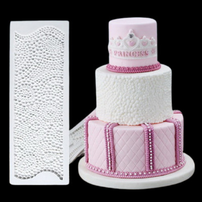 Khuôn silicon làm viền bánh, rau câu, fondant hình chuỗi ngọc - Mã số 1076