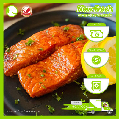 [GIAO NHANH HCM] Cá Hồi Chile Xông Khói - Khay 500Gr