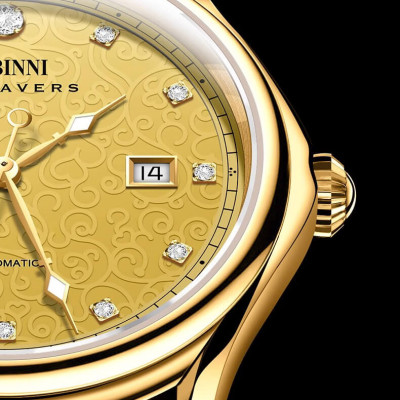 Đồng hồ nam chính hãng LOBINNI L1889-5 Kính sapphire,chống xước,Chống nước,BH 24 tháng,Máy cơ (Automatic) ,dây da xịn