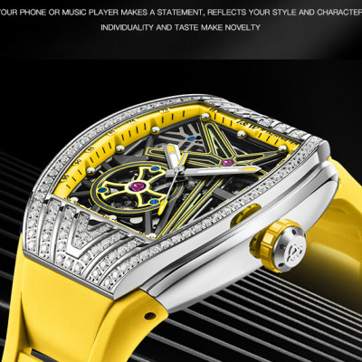 Đồng Hồ Nam I&W Carnival 759G2 Chính Hãng Full Box Chống Nước Kính Chống Xước Dây Silicone BH 5 Năm (Máy Cơ Tự Động)