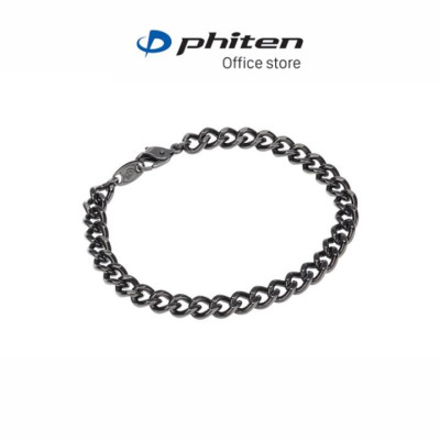 Vòng tay Phiten carbonized titanium chain TC661025/TC661027