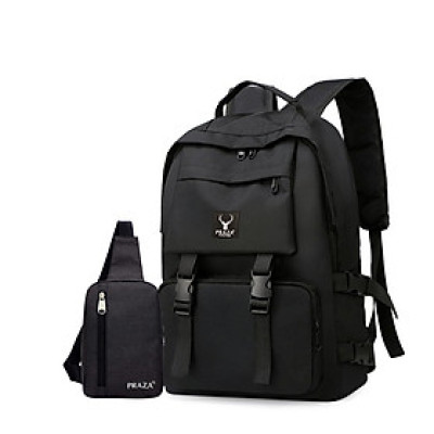 Combo Balo Ulzzang Hàn Quốc Và Túi Đeo Mini Praza - BL185DC095 (Đen)