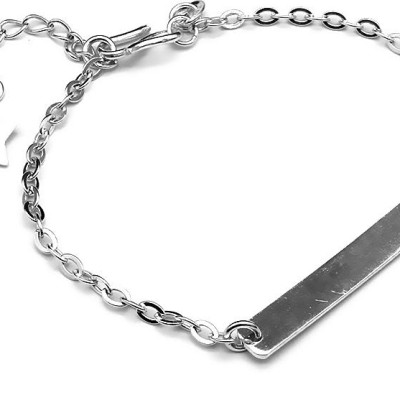 Lắc Tay Nữ Bạc Hiểu Minh LTU212 khắc chữ theo yêu cầu