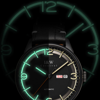 Đồng hồ nam chính hãng IW CARNIVAL IW578G-2 Kính sapphire ,chống xước,Chống nước ,Bảo hành 24 tháng,Máy cơ (Automatic),Dây da cao cấp