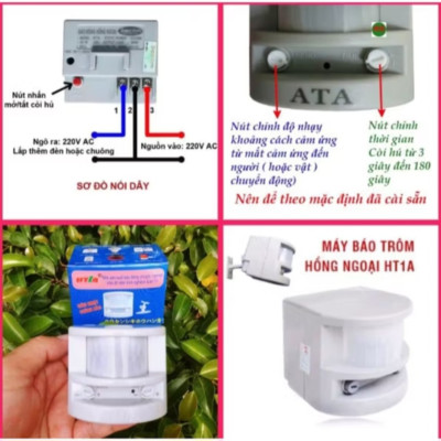 BỘ BÁO ĐỘNG CHỐNG TRỘM CẮP HỒNG NGOẠI THÔNG MINH BẢO VỆ TÀI SẢN NGÔI NHÀ BẠN AN TOÀN HÀNG CHUẨN 