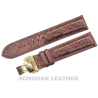 [Đà Điểu Vân Nhỏ Khóa Gập] Dây Đồng Hồ. Dây Da Đà Điểu Gắn Chốt Thông Minh Kèm Khóa Gập Cao Cấp Chính Hãng Songhan Leather.Nhiều Size, Nhiều Màu.BẢO HÀNH 6 THÁNG