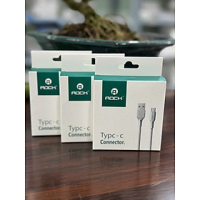 Cáp Sạc Nhanh Rock Type-C - USB Dành cho Sasung,Oppo,Vivo,Realme....Hàng Nhập Khẩu