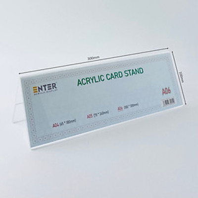 Biển chức danh, Bảng tên để bàn, Kệ mica chức vụ 2 mặt Enter A06 300x100mm đại (20)