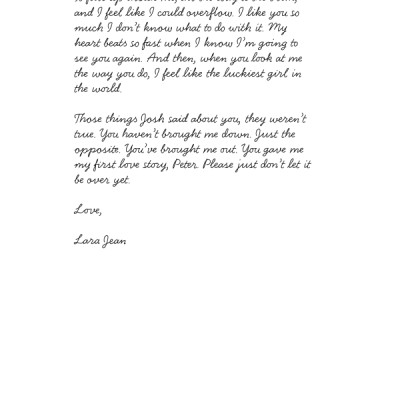 P.S. I Still Love You (To All The Boys I